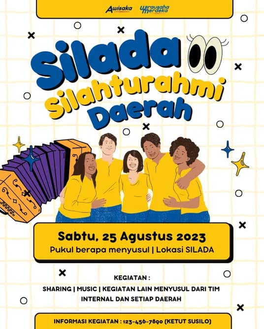 Poster acara Silada — Silahturahmi Daerah