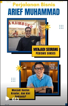 Video perjalanan bisnis Arief Muhammad — 613 tayangan